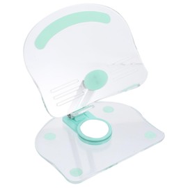 Ciieeo Adjustable Phone Stand Holder for Tablets and Smartphones Rotating Acrylic Bracket for Desk Use Non-Slip Base Lightweight Design for Live Streaming and Online Classes Green