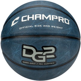CHAMPRO Dura-Grip 230 Rubber Basketball, Women's Size 28.5, Navy