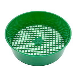 ZEKANXX Green Round Garden Sieve Plastic Puzzle Stone Sand Seedling Net Sieve Garden Tools for Compost Ground Stone Mesh Tool