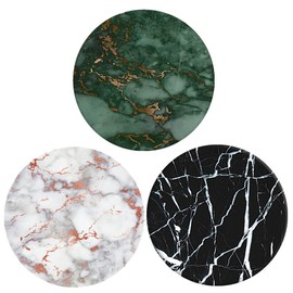 Multi-Functional Grip Mobile Phone Stands and Finger Holder (3 Pack) - Green Marble Rose Gold Black