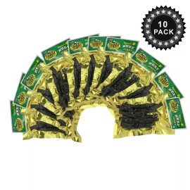 Climax Jerky BEST Premium Thin Cut 3.25 OZ. Delicious Tasty EXTRA HOT Habanero Beef Jerky - Habanero 10 Pack