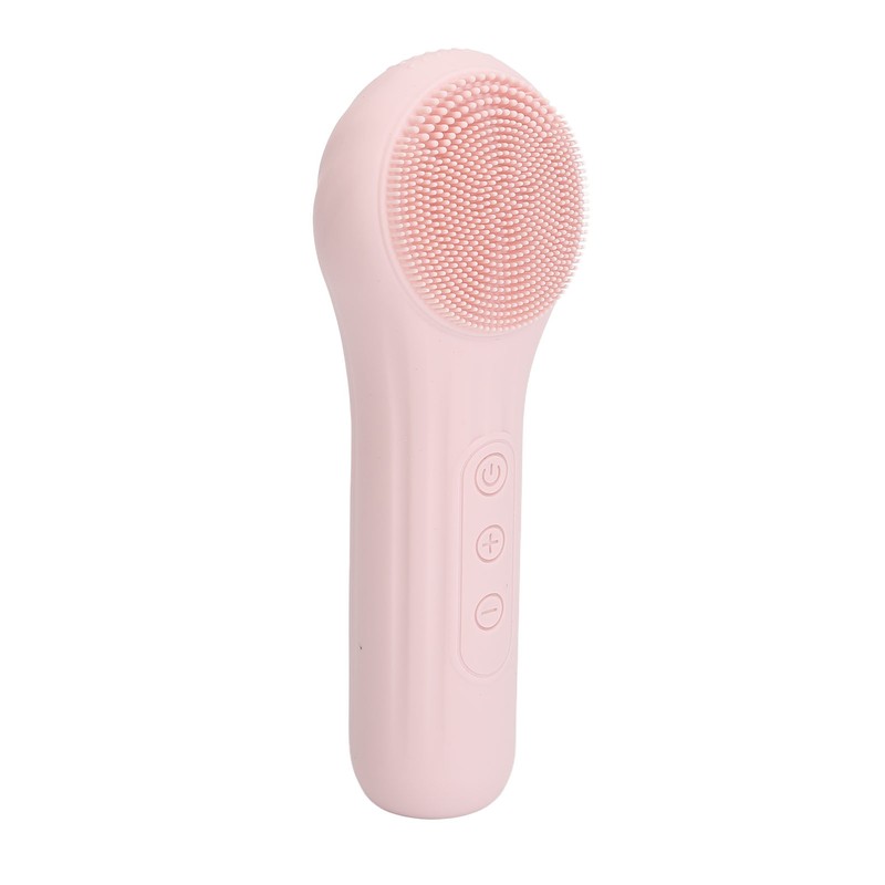 Electric Face Cleansing Brush Vibration Heating Waterproof Silicone Facial Deep