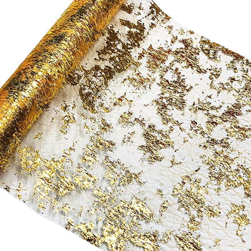 1 Roll 3 Yards Black Sliver Table Runner 29CM Glitter