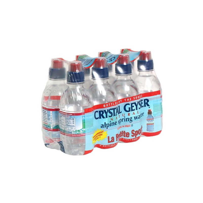 Crystal Geyser Spring Sport, 8-ounces (Pack of4)