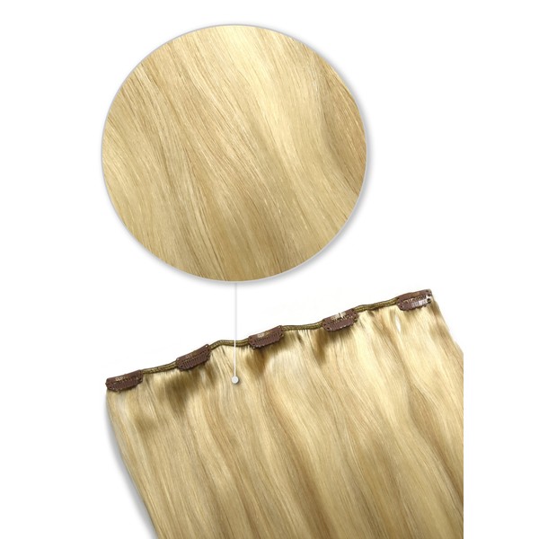 cliphair One Piece Top-up Remy Clip in Human Hair Extensions - Goldilocks (#16/613), 18" (40g)
