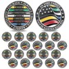 WinnerWhy 20 Pcs No One Fights Alone Challenge Coin First