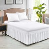FreshCulture Full Bed Skirt, Elastic Wrap Around Bed Skirt Full