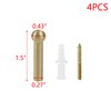 MY MIRONEY 4Pcs Solid Brass Gold Hooks Wall Mounted Coat