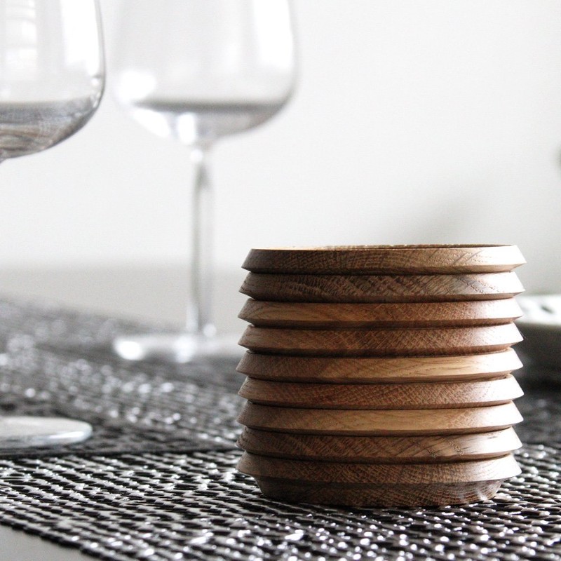 MUSEO Museo Coasters φ3.5 inches (88 mm), Set of 5