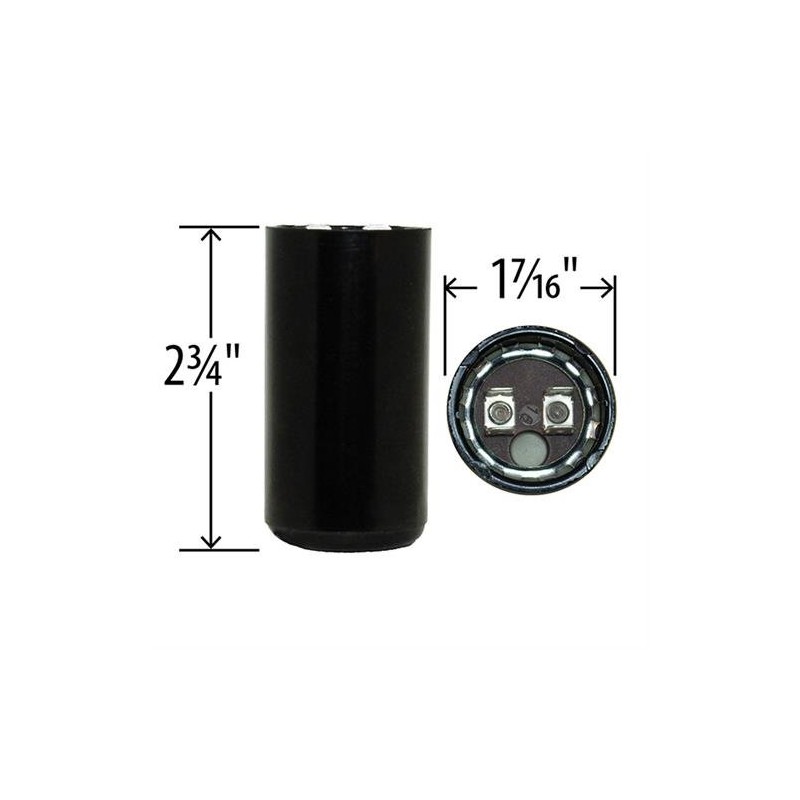 189-227 uF x 165 VAC - BMI/USA Start Capacitor #