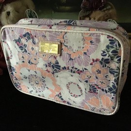 Estee Lauder 2 NEW Estee Lauder Aerin Lauder Flower Signature Cosmetic Bag Pouch MULITI A