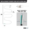 Iron Forge Cable 12 Gauge Power Cord Replacement - 6ft,15