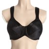 Bali Women's Satin Tracings Minimizer Underwire Bra, Black, 42C