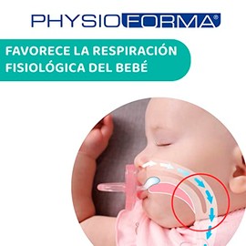 CHICCO, Set de Chupón para Bebé PhysioForma Comfort, 6 a 16 meses, Color Rosa