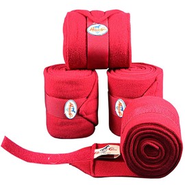 Professional's Choice Polo Wrap 4pk Color: Red