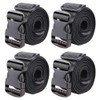 MAGARROW 1.5" Utility Straps with Buckle Adjustable, 4-Pack (Black, 9.5