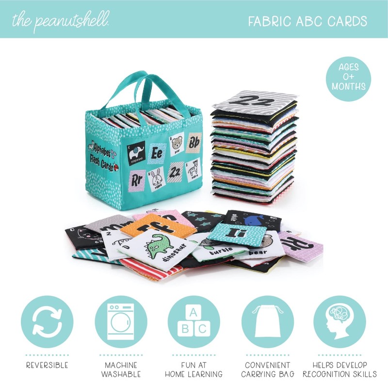 The Peanutshell Montessori Flash Cards | Infant & Toddler ABC
