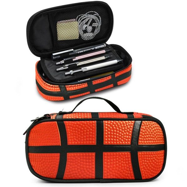 Droerfes Basketball Pencil Case Pencil Pouch Large Capacity Pen Bag