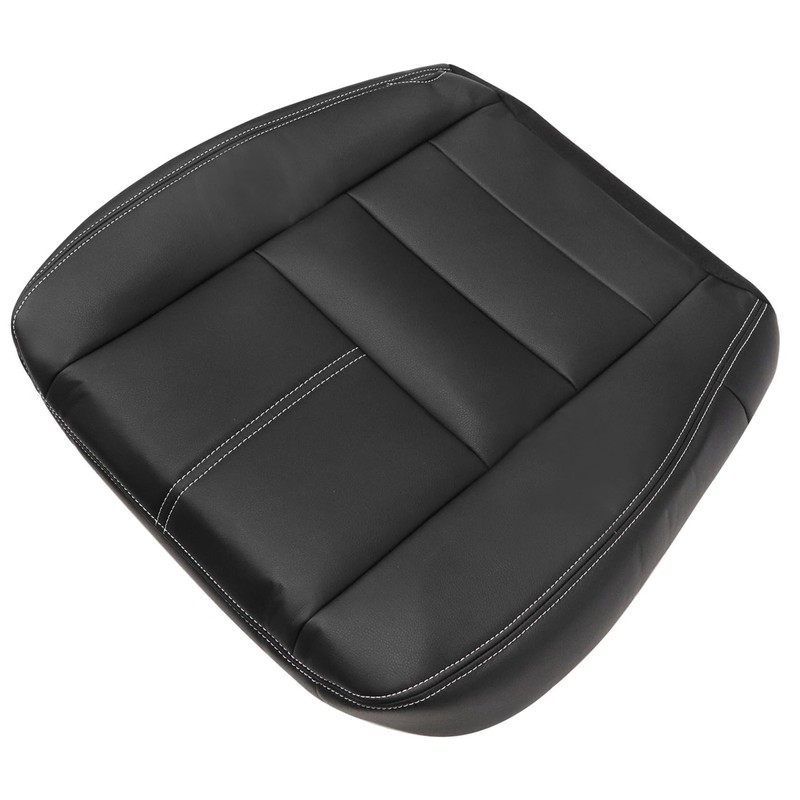 FZJDSD Black Driver & Passenger Side Bottom Leather Seat Cover