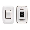 Single SPST On-Off Switch with Bezel, Technology Components 12V Light