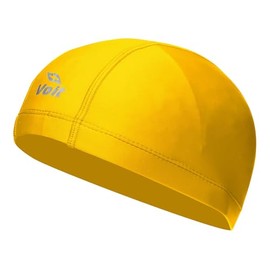 Voit Gorra de Natación de Licra, Color Amarillo, 12 a 16 años, Gorro Ligero
