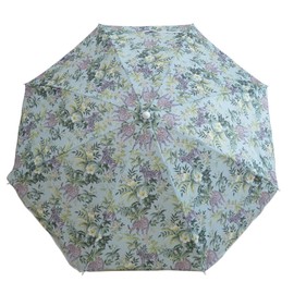 Bayside21 6.5ft Outdoor Beach Umbrella with Sand Anchor and UV50+ Sun Protection, Lightweight & Portable, Wild Animal Print Design No Tilt