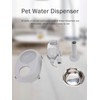 Chazcool Pet Water Dispenser, Pet Standing Water Dispenser Bowl, 2