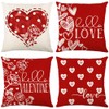 Valentines Day Pillow Covers 16 x 16 Inch Set of