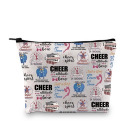 Zuo Bao Cheerleading Makeup Bag Cheer Themed Cosmetic Bag Cheer is a Sport Cheerleading Team Gift (Cheerleader)
