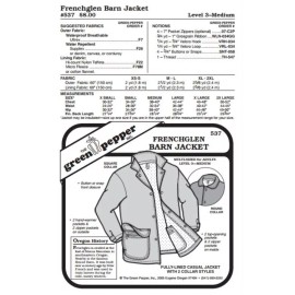 The Green Pepper Inc. Adults Frenchglen Barn Jacket Coat Outerwear #537 Sewing Pattern (Pattern Only)