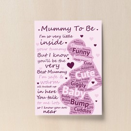 RED OCEAN Mummy To Be Print New Mummy Gift Mum To Be Gift From Bump Keepsake