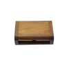 speed mao Stylish Simple Rectangle Toothpick Holder, Brown