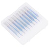 10Pcs 2‑Flute Router Bit Blue Coated Spiral Ball End Mill