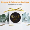 1000 Thank You Stickers Roll – 2.5cm/1inch Round Kraft Paper