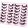 False Lashes Natural Look Eyelashes - 14 Pairs 14mm Faux