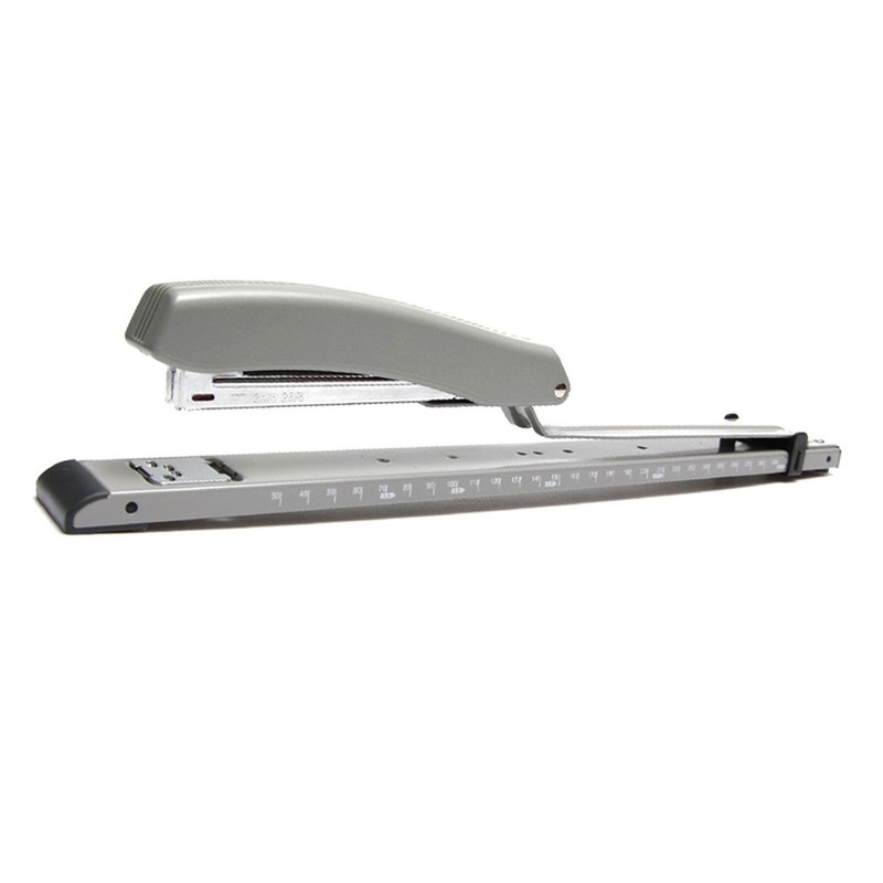 Stapler Desktop Large Capacity Metal Long Arm Handheld Stapler with