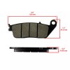 Caltric Front Rear Brake Pads for Honda GL1500 Gl 1500