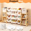 MICZG Extra Large Toy Storage Organizer for Kids - 3-in-1