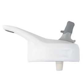 EcoVessel Adults & Kids Replacement Straw Lid, White with Grey Spout