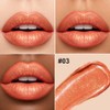 Erinde Lápiz Labial Purpurina Metálica con Mate, Tinte Labial Duradero,#03