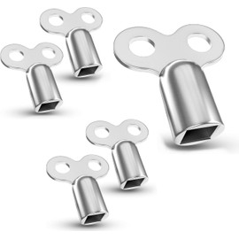 Fuchs Bleed Key, Pack of 5, Suitable for All Radiators, 5 mm, Zinc Alloy Key for Bleeding All Heaters, Possible Radiator Key Vent