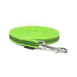 Mystique Rubberised Dog Lead 15 mm Neon Green 10 m