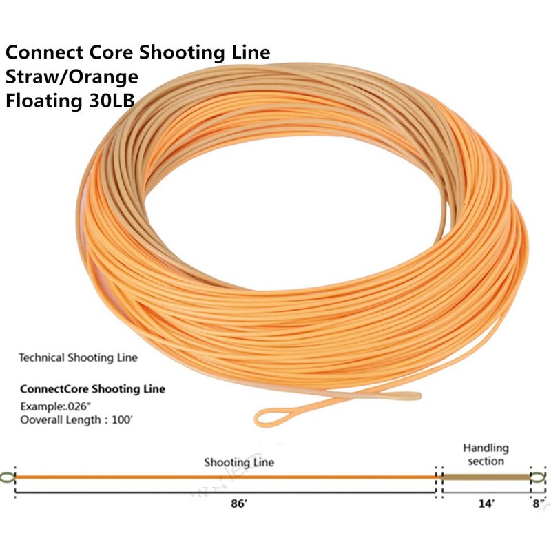 Maxcatch 20/30lb Connector Core Running Line Shooting Line Nymph Fly