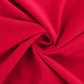 Jeneoo Comfy Soft Velvet Fabric 58 Inch Wide for Sewing DIY Art Craft Curtain Tablecloth Home Decorations (Santa Red, 2 Yard)