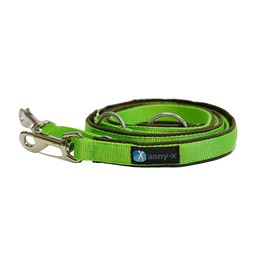 anny-x Classic Bolt Fun Dog Lead Partially Padded Olive Light Green 3 m