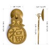 Chinese Brass Hardware 2 Fortune Drawer Pulls 3" with Soft