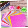 SEWACC 100 Pcs Glitter Origami Paper for Two Sided Pearly