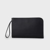 Takeokikuchi G8701070 Men's Clutch Bag, Black Leather, For Ceremonial Occasions,