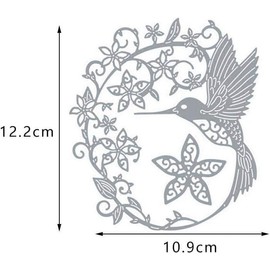 Hummingbird Die Cut for Card Making, Hummingbird Metal Cutting Dies Congratulations Die Cuts Happy Birthday Embossing Stencils Template for DIY Scrap-Booking Decor Wedding Birthday Blessing Card