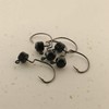 Temorah Finesse Ned Shroom Jig Heads (Black, 1/10 OZ EWG